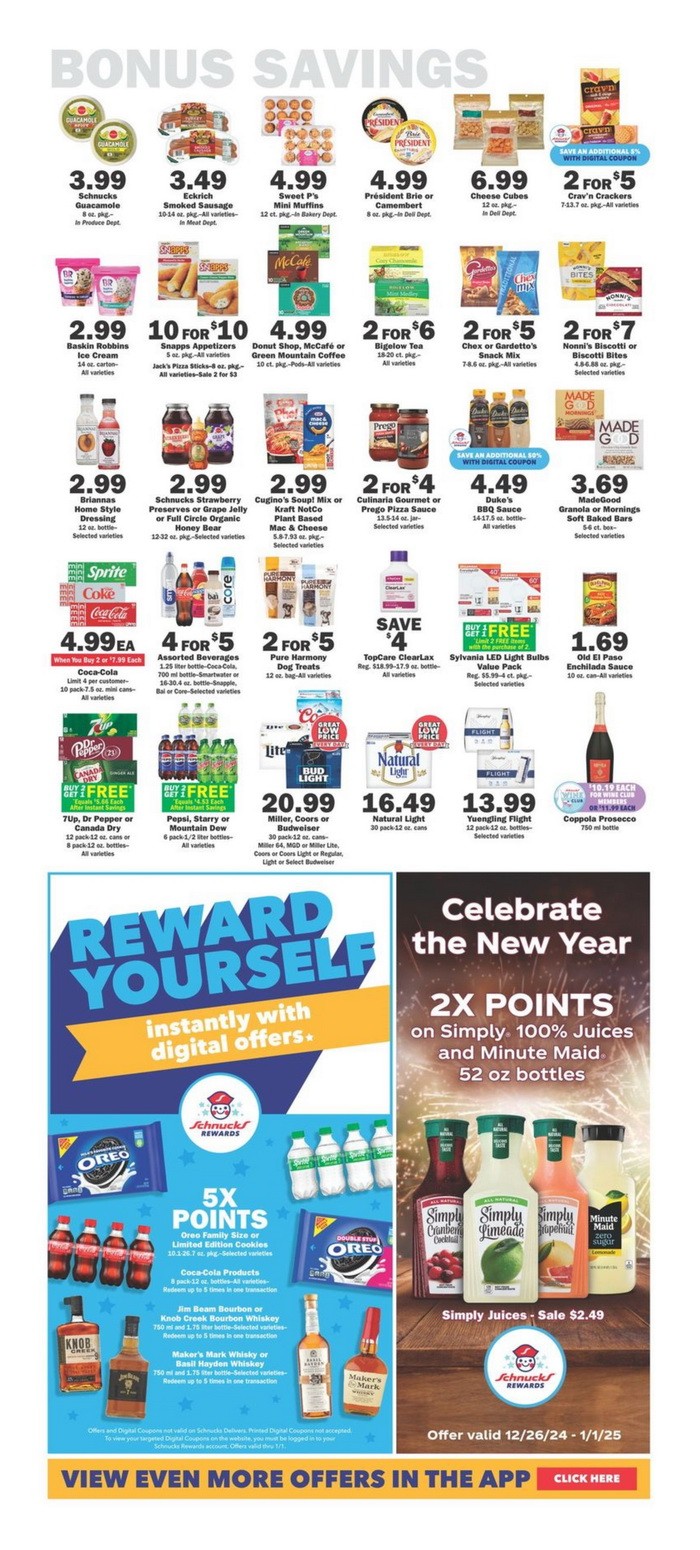 Schnucks Weekly Ad Dec 26, 2024 Jan 01, 2025 (New Year Promotion Included)