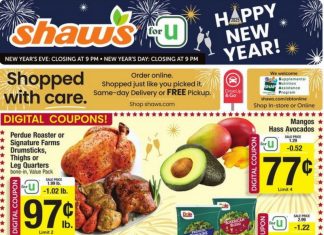 Shaw’s Weekly Ad Dec 27, 2024 – Jan 02, 2025 (New Year Promotion Included)