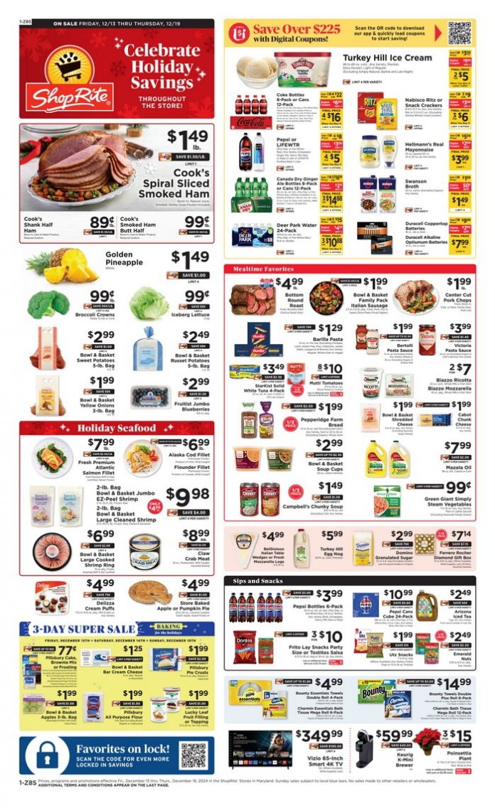 ShopRite Weekly Ad Dec 13 – Dec 19, 2024 (Christmas Promotion Included)