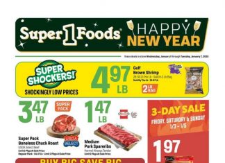 Super 1 Foods Weekly Ad Jan 01 – Jan 07, 2025 (New Year Promotion Included)