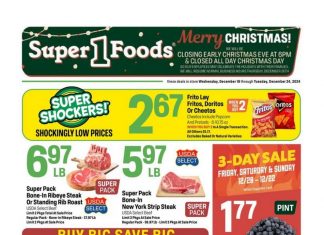 Super 1 Foods Weekly Ad Dec 18 – Dec 24, 2024 (Christmas Promotion Included)