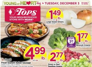 Tops Weekly Ad Dec 01 – Dec 07, 2024