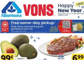 Vons Weekly Ad Dec 26 – Jan 01, 2025 (New Year Promotion Included)