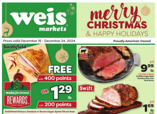 Weis Markets Weekly Ad Dec 19 – Dec 24, 2024 (Christmas Promotion Included)