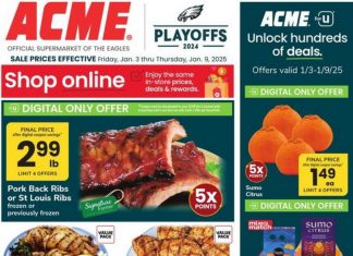 ACME Weekly Ad Jan 03 – Jan 09, 2025