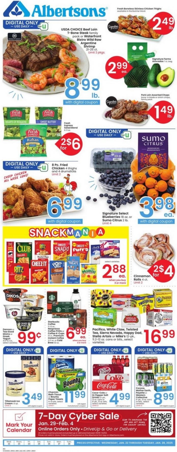 Albertsons Weekly Ad Jan 22 Jan 28, 2025