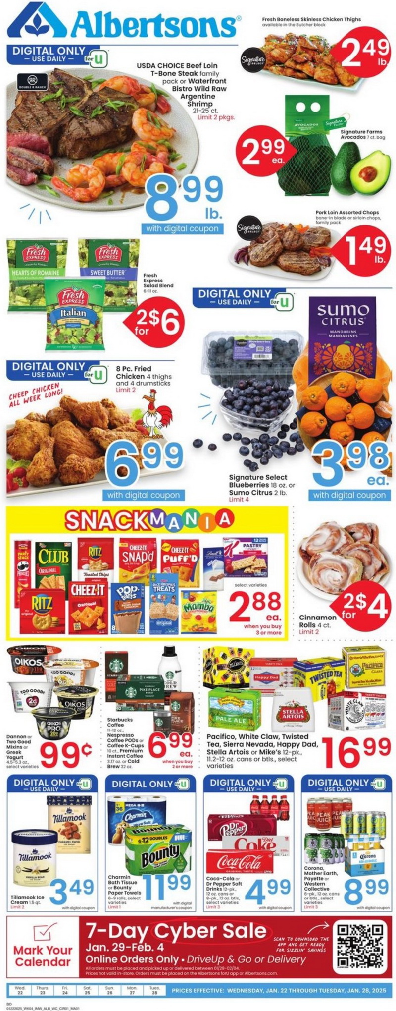 Albertsons Weekly Ad Jan 22 Jan 28, 2025