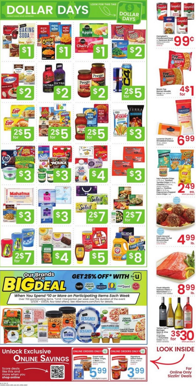 Albertsons Weekly Ad Jan 22 Jan 28, 2025