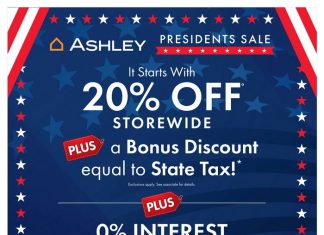 Ashley Furniture HomeStore Presidents Sale Jan 28 – Mar 03, 2025