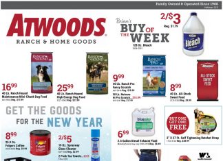 Atwoods Weekly Ad Jan 01 – Jan 12, 2025 (New Year Promotion Included)
