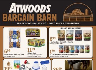 Atwoods Monthly Ad Jan 01 – Jan 31, 2025