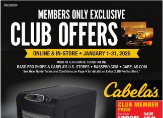 Bass Pro Shops January Club Flyer Jan 01 – Jan 31, 2025