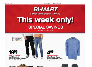 Bi-Mart Weekly Ad Jan 21 – Jan 27, 2025