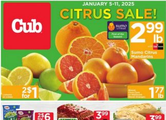 Cub Foods Weekly Ad Jan 05 – Jan 11, 2025