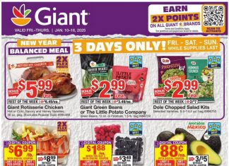 Giant Food Weekly Ad Jan 10 – Jan 16, 2025