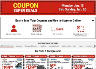 Harbor Freight Coupon Sale Jan 13 – Jan 26, 2025