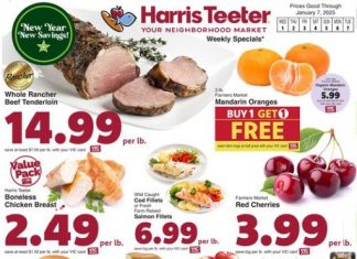 Harris Teeter Weekly Ad Jan 01 – Jan 07, 2025 (New Year Promotion Included)