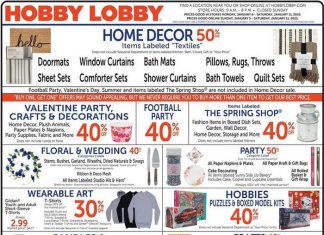 Hobby Lobby Weekly Ad Jan 05 – Jan 11, 2025