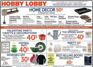 Hobby Lobby Weekly Ad Jan 12 – Jan 18, 2025