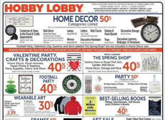 Hobby Lobby Weekly Ad Jan 26 – Feb 01, 2025