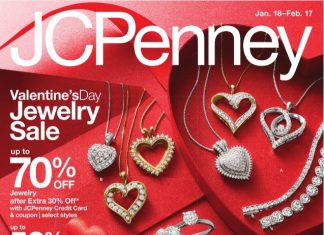 JCPenney Valentine’s Day Jewelry Sale Jan 18 – Feb 17, 2025