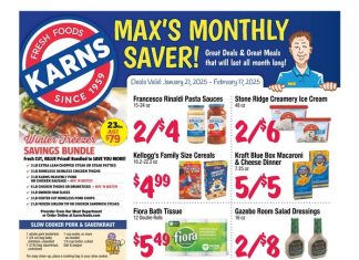 Karns Quality Foods Monthly Ad Jan 21 – Feb 17, 2025