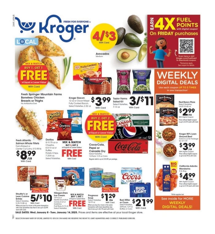 Kroger Weekly Ad Jan 08 Jan 14, 2025