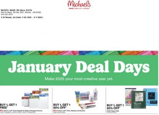 Michaels Weekly Ad Jan 26 – Feb 01, 2025 (Valentine’s Day Promotion Included)