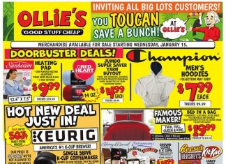 Ollie’s Weekly Ad Jan 15 – Jan 22, 2025