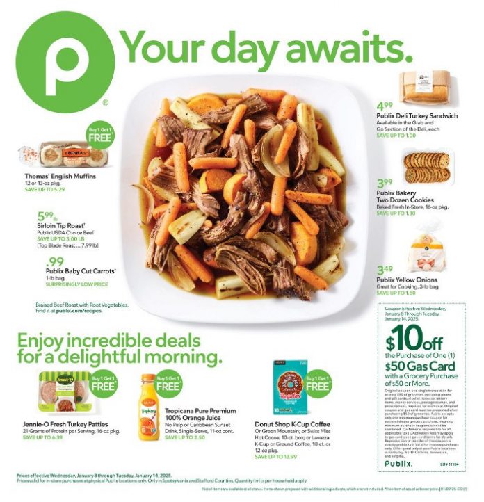 Publix Weekly Ad Jan 08 Jan 14, 2025