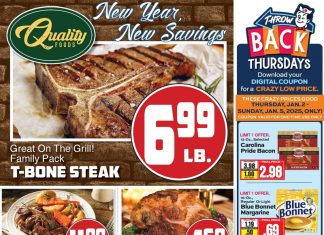 Quality Foods Weekly Ad Jan 01 – Jan 07, 2025 (New Year Promotion Included)