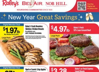 Raley’s Supermarkets Weekly Ad Jan 01 – Jan 07, 2025 (New Year Promotion Included)
