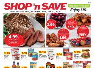 SHOP ‘n SAVE Weekly Ad Jan 16 – Jan 22, 2025 (Valentine’s Day Promotion Included)