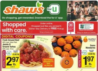 Shaw’s Weekly Ad Jan 03 – Jan 09, 2025 (New Year Promotion Included)