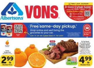 Vons Weekly Ad Jan 02– Jan 07, 2025