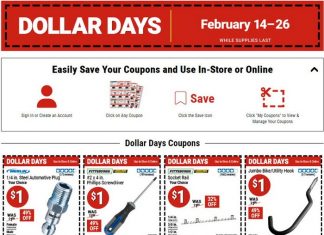 Harbor Freight Dollar Days Coupon Sale Feb 14 – Feb 26, 2025