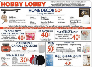 Hobby Lobby Weekly Ad Feb 09 – Feb 15, 2025 (Valentine’s Day Promotion Included)