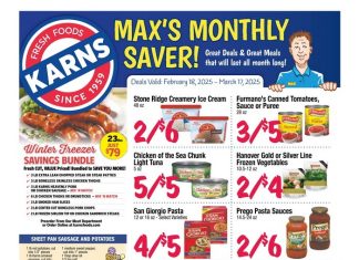Karns Quality Foods Monthly Ad Feb 18 – Mar 17, 2025