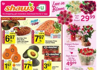 Shaw’s Weekly Ad Feb 07 – Feb 13, 2025 ( Valentine’s Day Promotion Included)