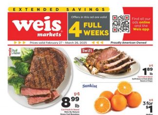 Weis Markets Grocery Monthly Ad Feb 27 – Mar 26, 2025