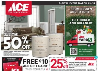 ACE Hardware Digital Event Ad Mar 19 – Mar 31, 2025