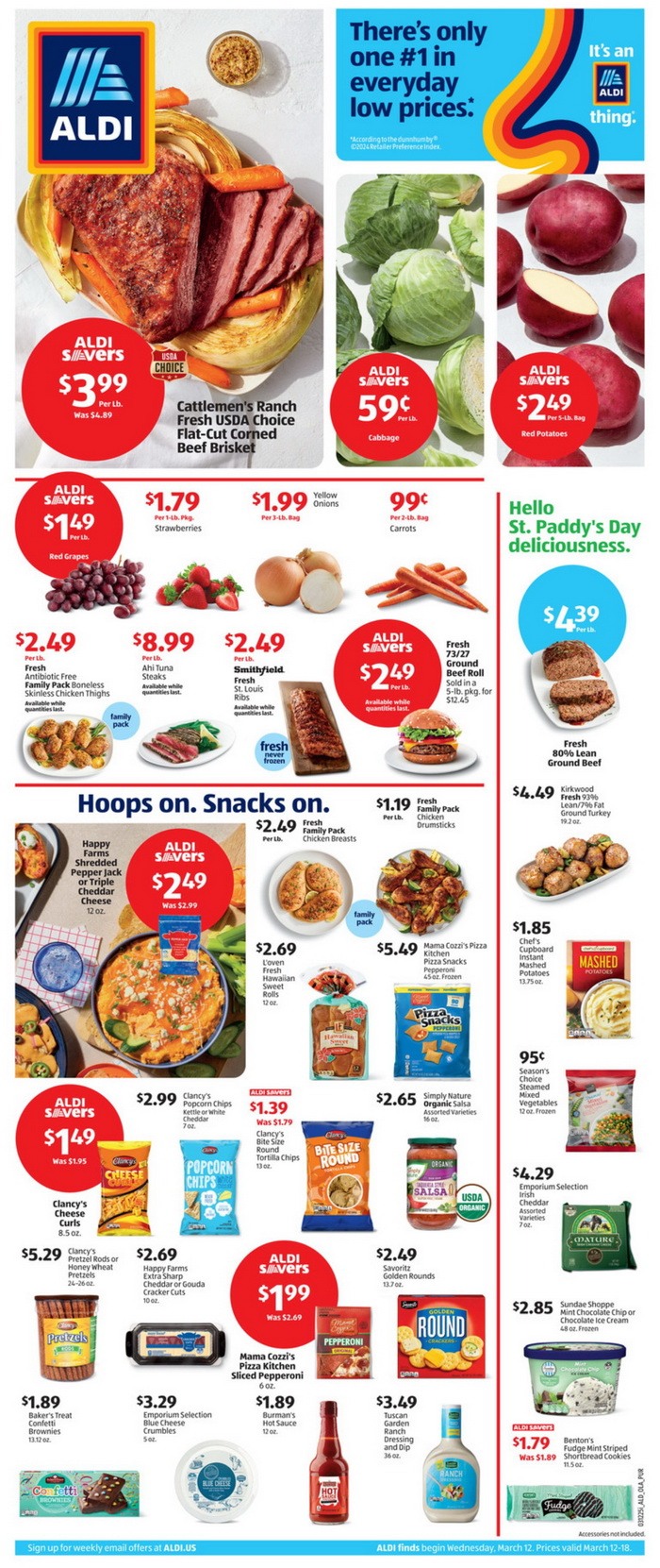 ALDI Weekly Ad Mar 12 – Mar 18, 2025 (St. Patrick's Day Promotion Included)