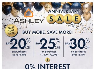 Ashley Furniture HomeStore Anniversary Ad Mar 04 – Mar 31, 2025