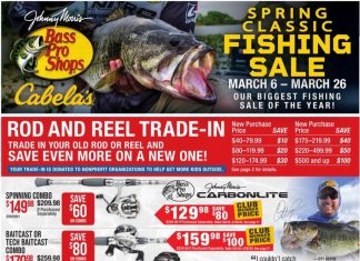 Bass Pro Shops Spring Classic Fishing Sale Mar 06 – Mar 26, 2025