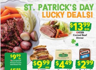 Dierbergs Markets St. Patrick’s Day Sale Mar 11 – Mar 17, 2025