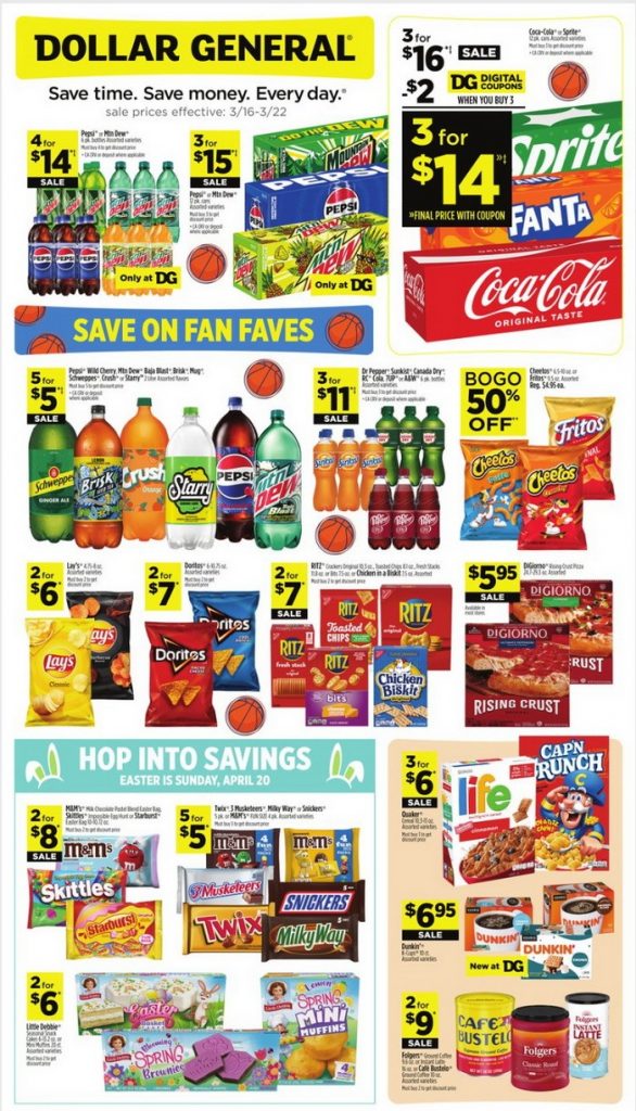 Dollar General Weekly Ad Mar 16 Mar 22, 2025 (Easter Promotion Included)