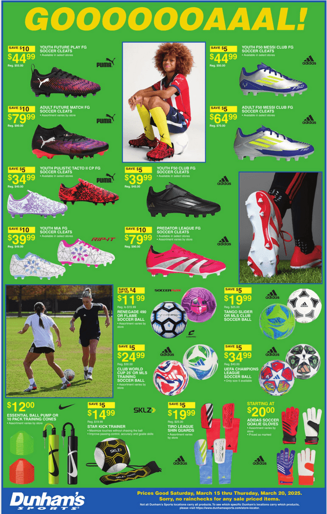 Dunham's Sports Weekly Ad Mar 15 Mar 20, 2025