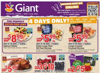 Giant Food Weekly Ad Mar 14 – Mar 20, 2025