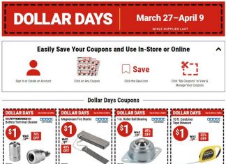 Harbor Freight Dollar Days Coupon Sale Mar 27 – Apr 09, 2025