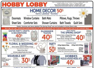 Hobby Lobby Weekly Ad Mar 30 – Apr 05, 2025 (Easter Promotion Included)